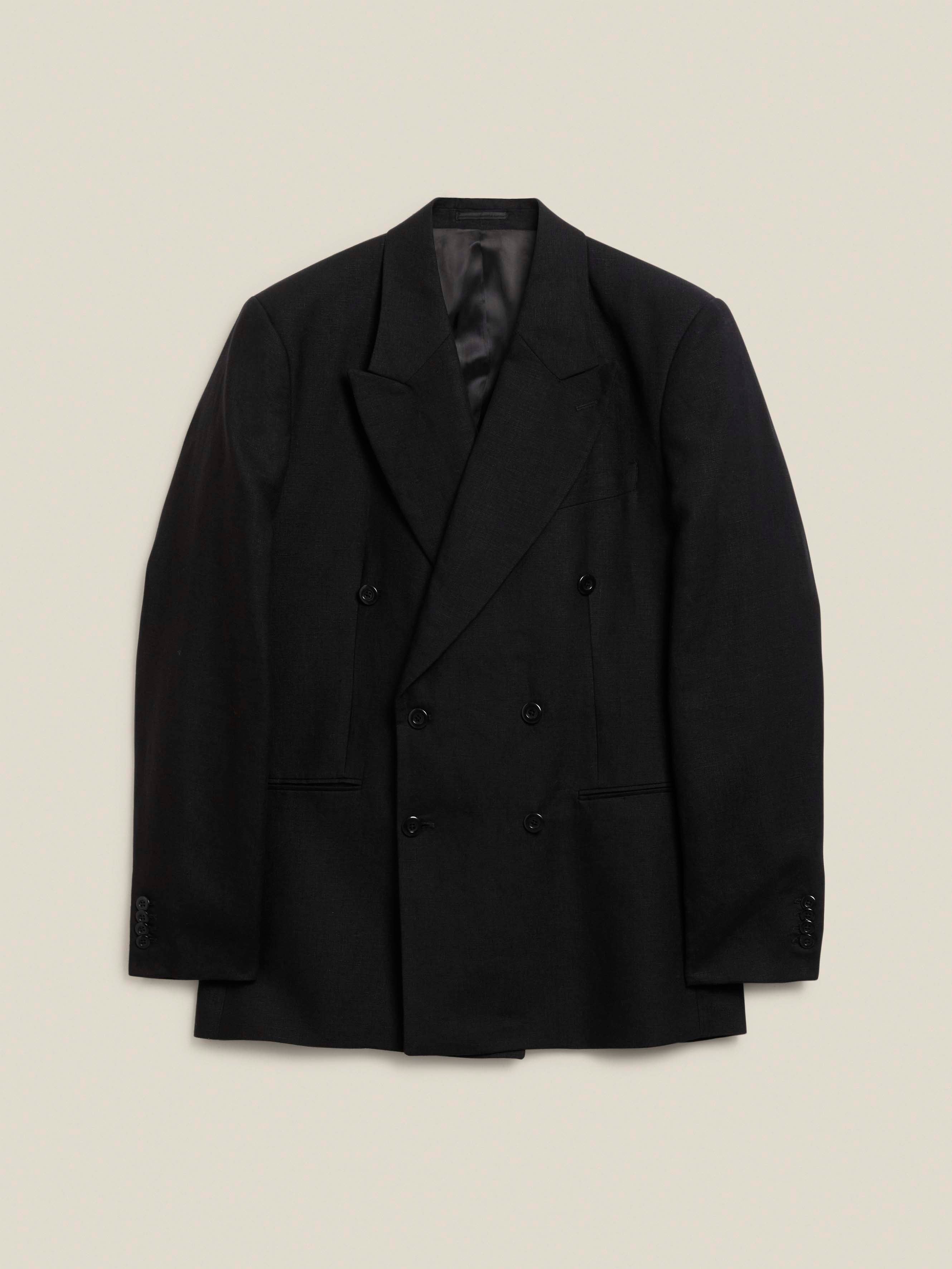 Amtar | DB Black Linen Suit Jacket