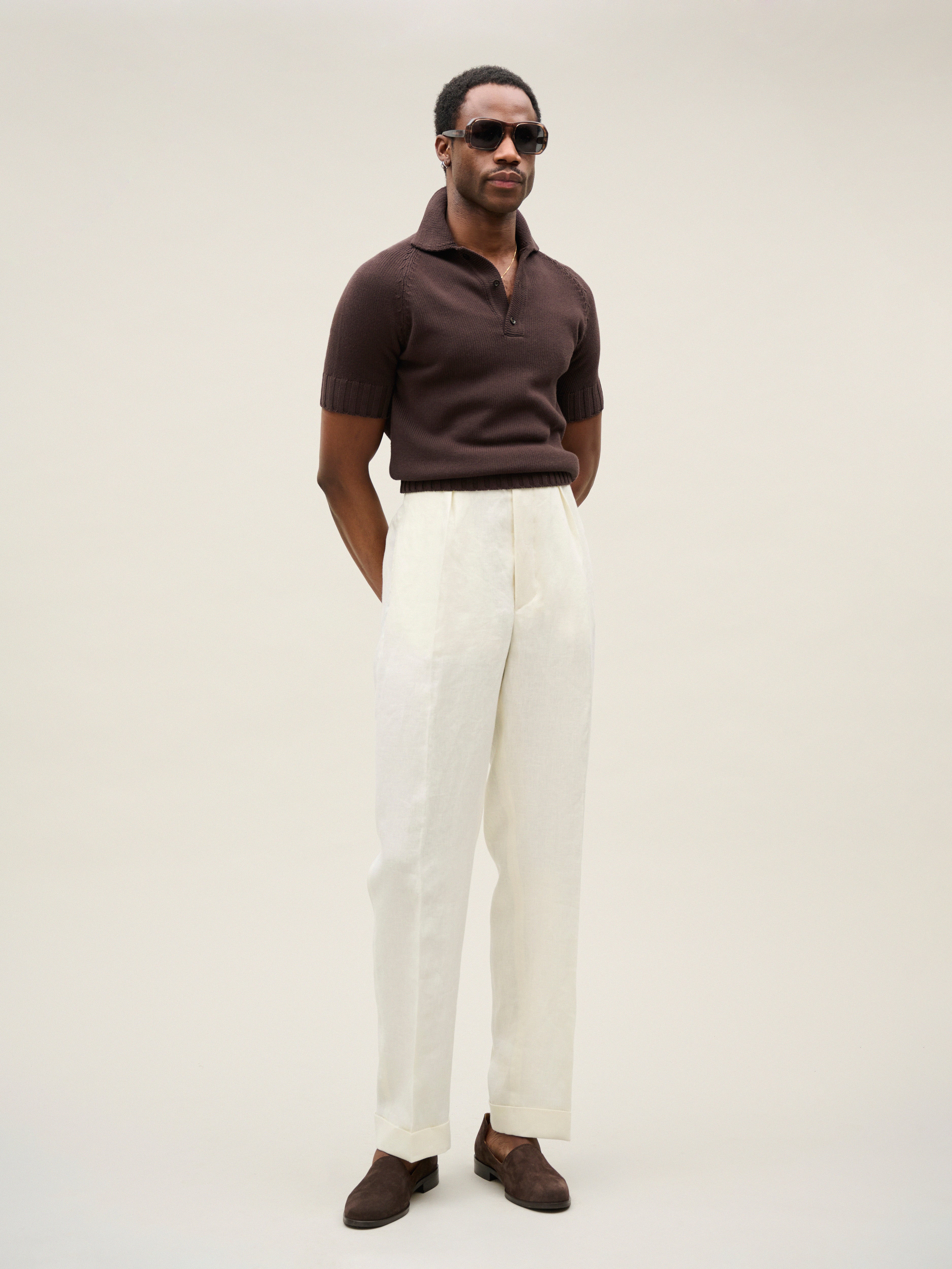Mogador | Ecru Linen Trousers