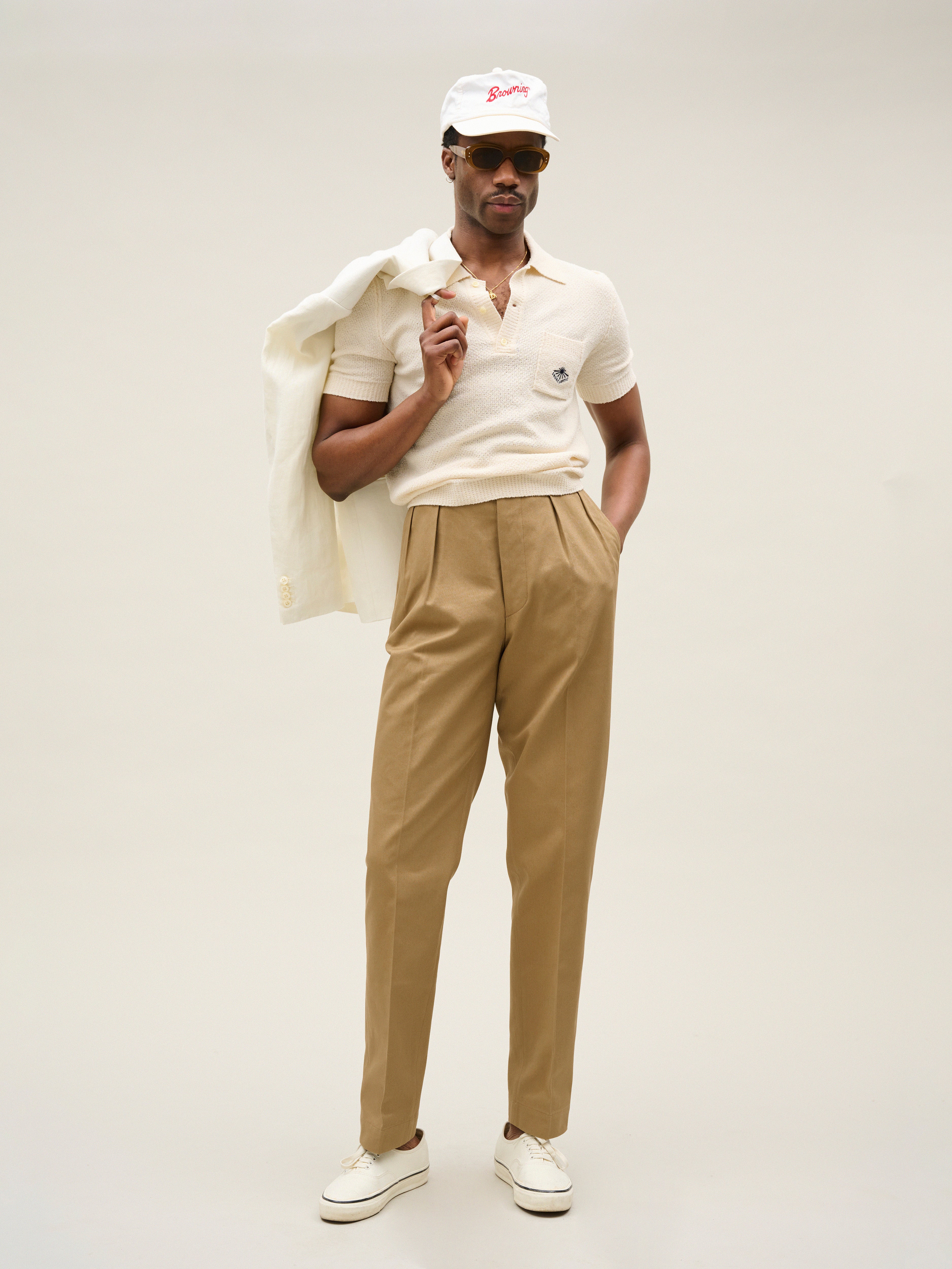 Safi | Khaki Cotton Trousers