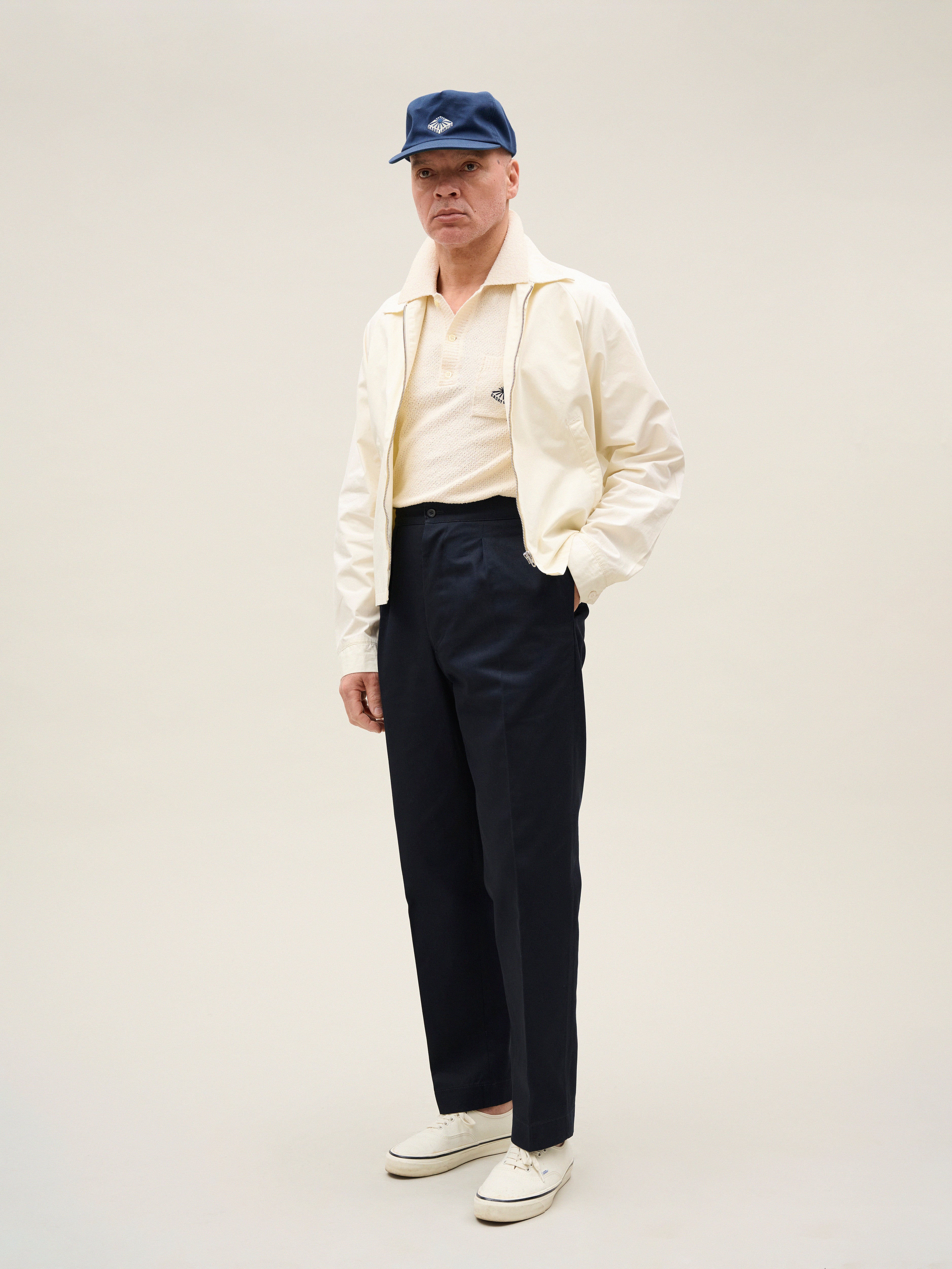Mogador | Deep Navy Cotton Trousers