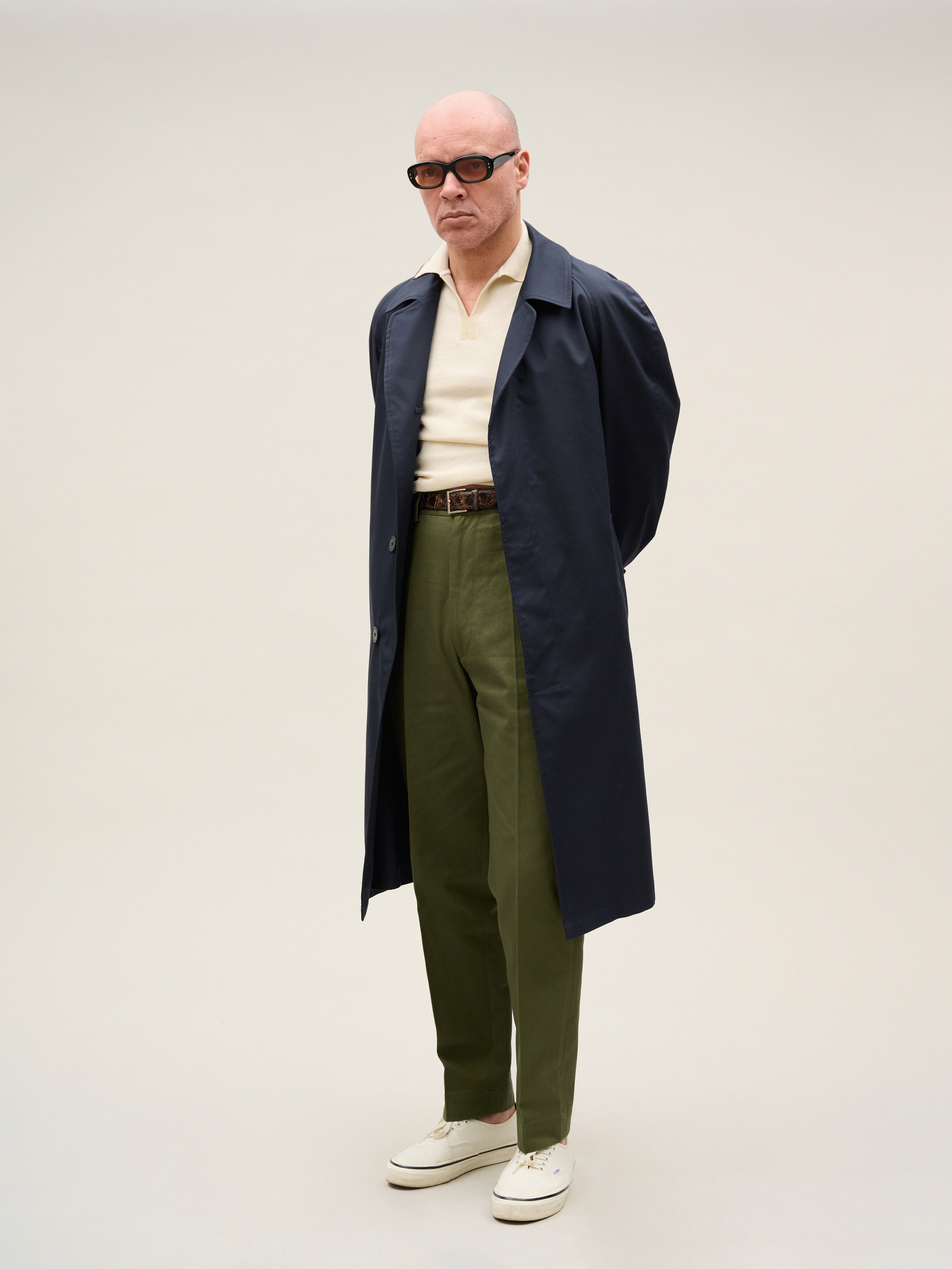 El Jadida | Dark Olive Cotton Trousers