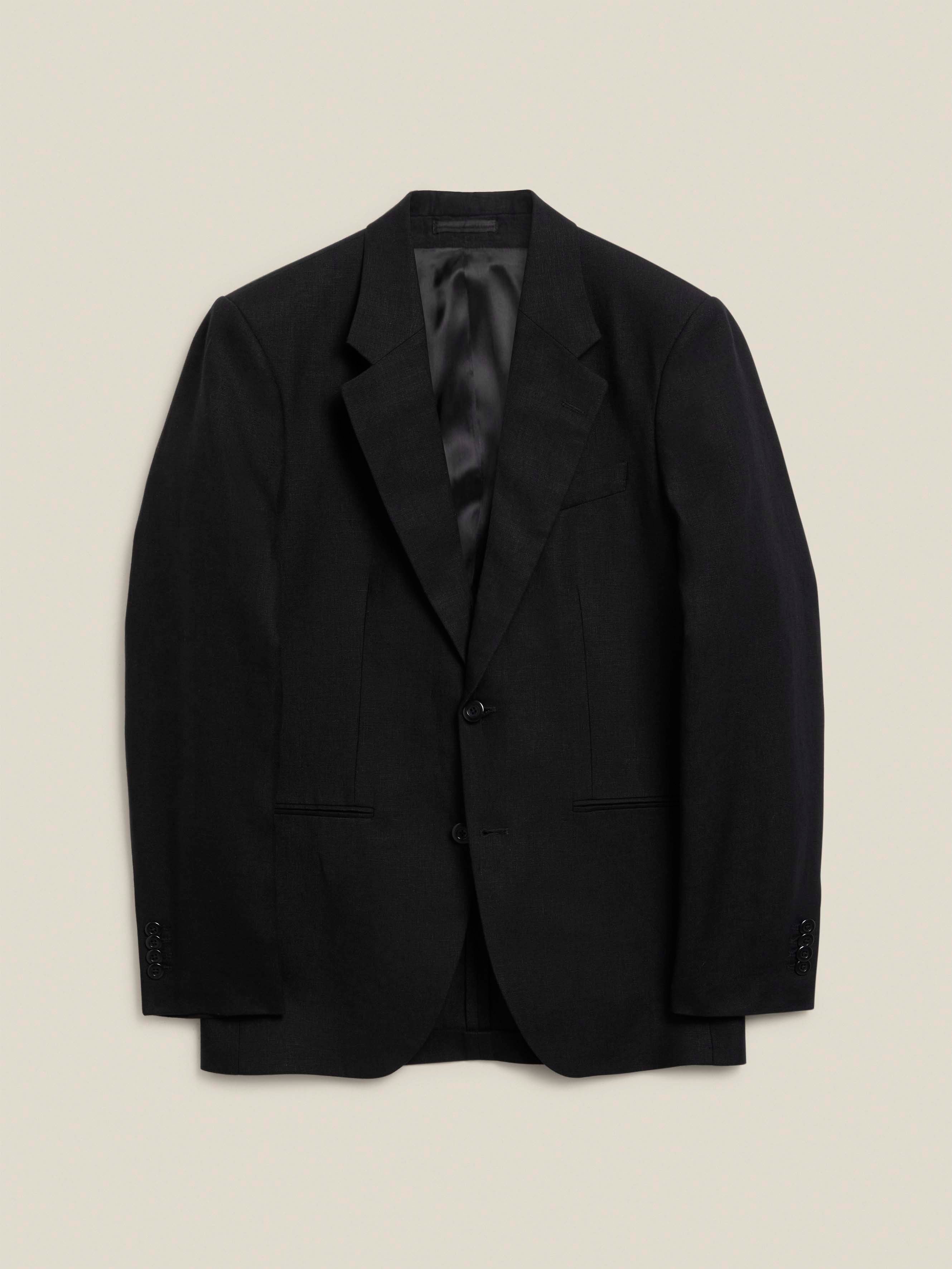 Settat | SB Black Linen Suit Jacket