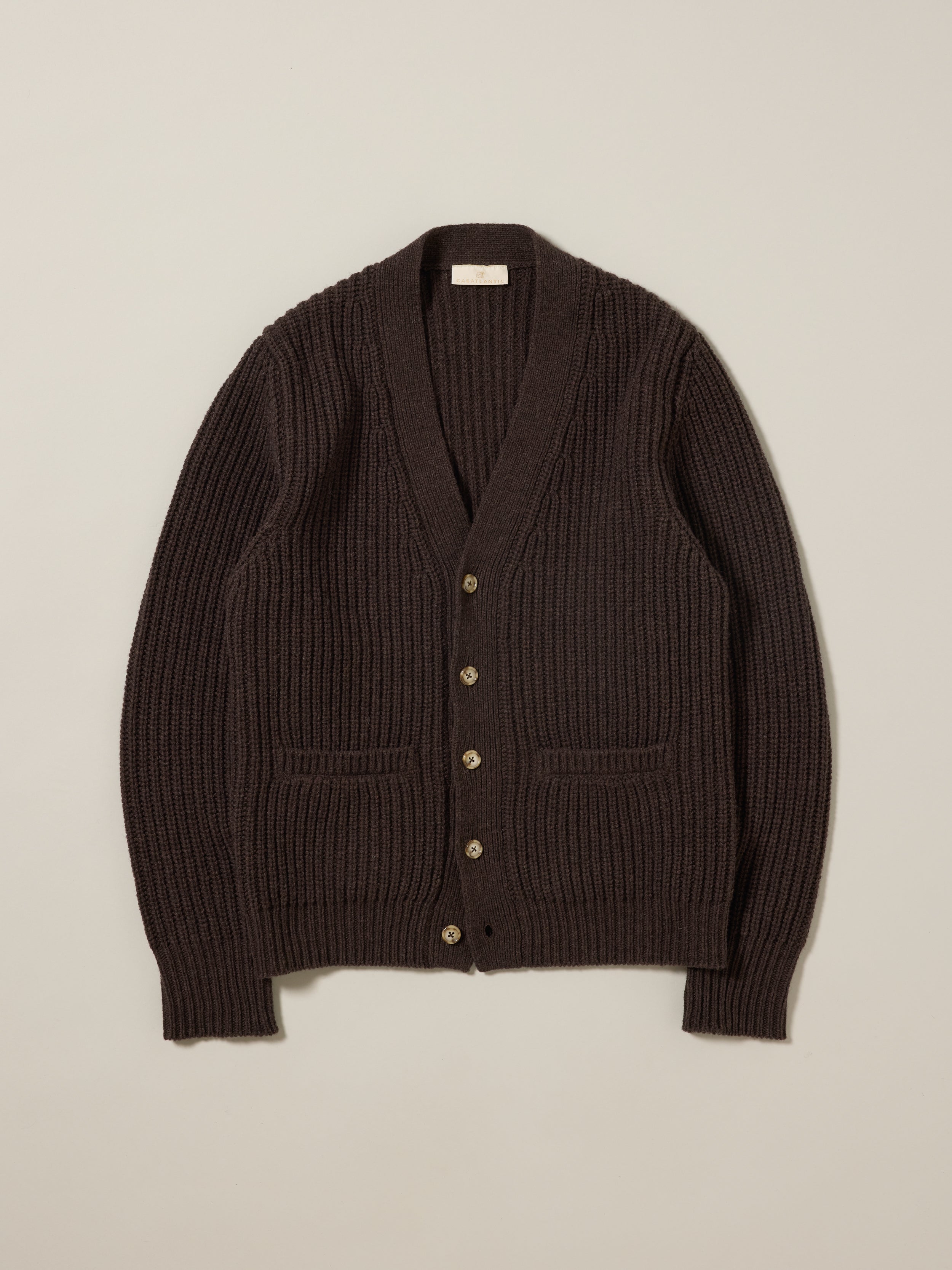 Tiznit | Brown Wool Cardigan