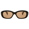 black - amber lens