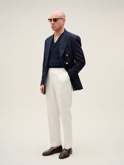 Safi | Off White Cotton Trousers Safi | Off White Cotton Trousers