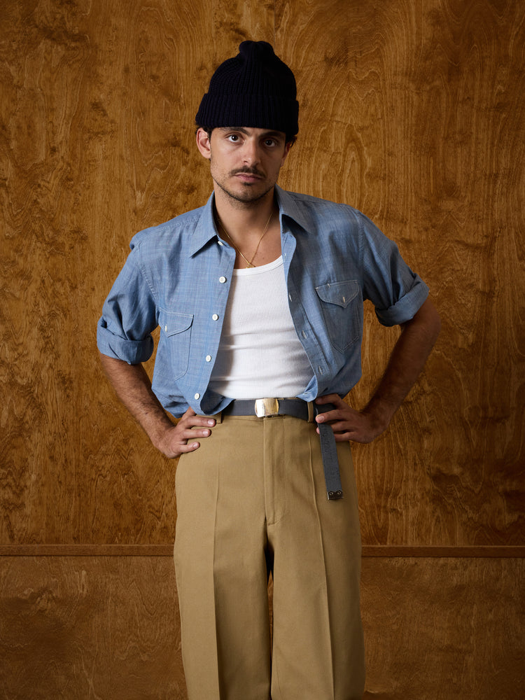 SAÏSS | Indigo Chambray Shirt | Casatlantic